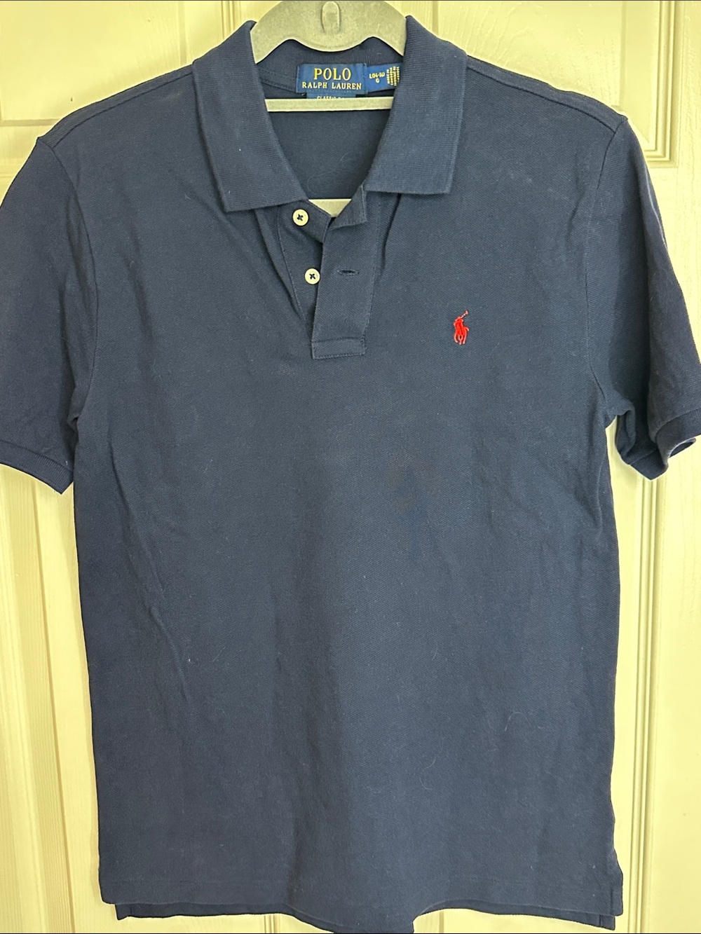 Polo by Ralph Lauren Youth L Navy Polo Shirt with Red Pony